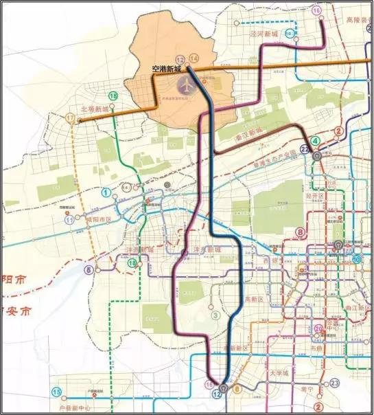 西安地铁最新规划图，塑造未来城市的交通蓝图